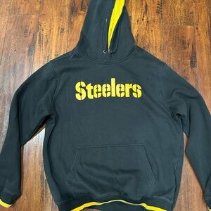 Black and Yellow NFL men’s Pittsburgh Steelers Hoodie size L